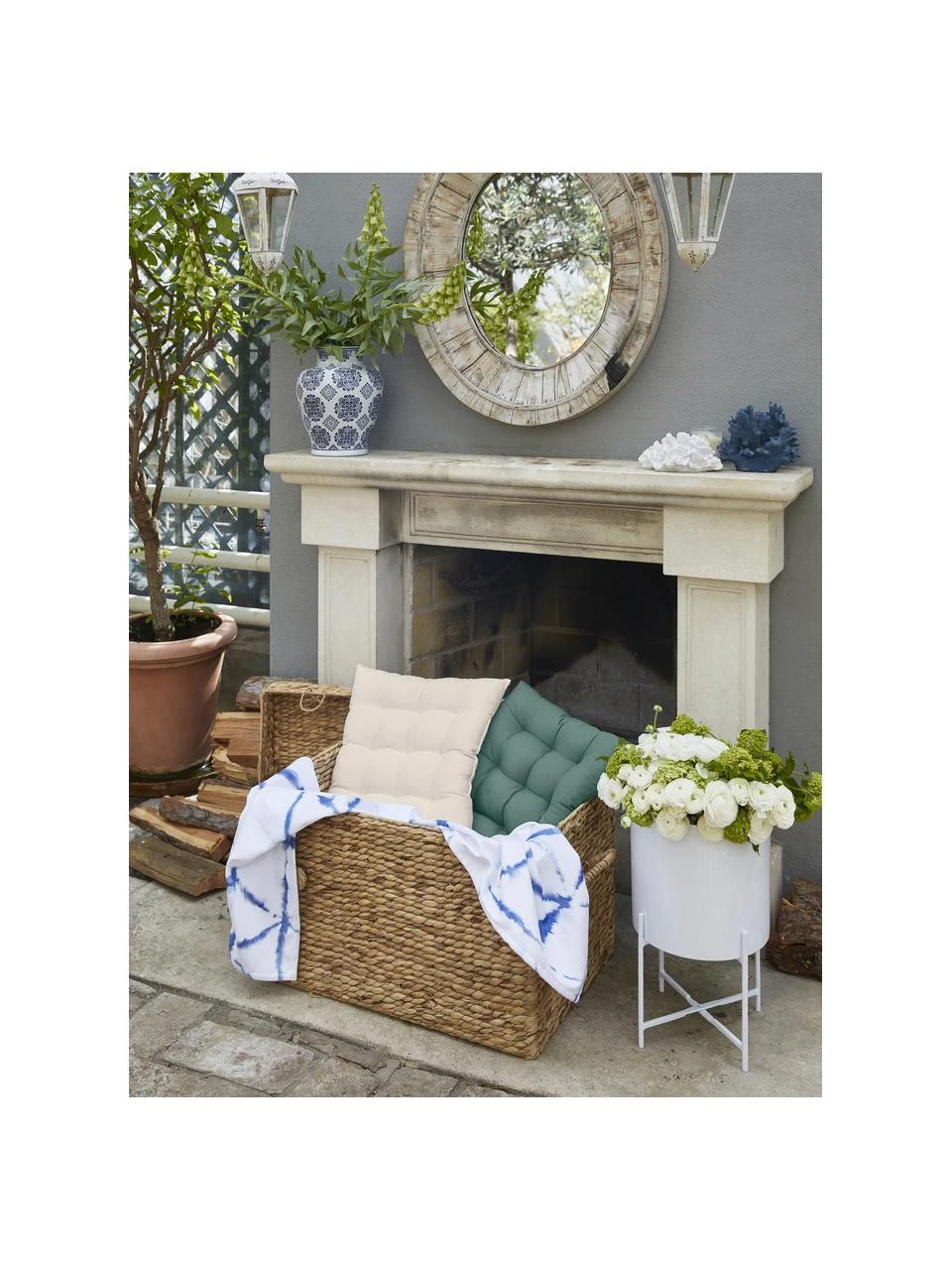 Westwing Collection Coussin de chaise 40x40 coton beige Ava, larg. 40 x long. 40 cm 5 Westwing Collection Coussin de chaise 40x40 coton beige Ava, larg. 40 x long. 40 cm – Image 3