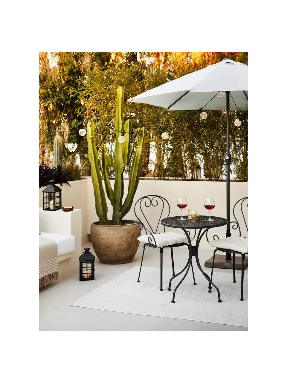 Westwing Collection Coussin de chaise 40x40 coton blanc Ava, larg. 40 x long. 40 cm 4 Westwing Collection Coussin de chaise 40x40 coton blanc Ava, larg. 40 x long. 40 cm – Image 2