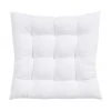 Westwing Collection Coussin de chaise 40x40 coton blanc Ava, larg. 40 x long. 40 cm -Jardin Soldes Boutique Coussin de chaise 40x40 coton blanc Ava