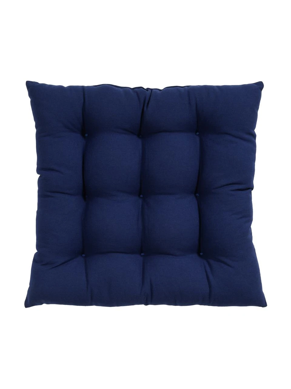Westwing Collection Coussin de chaise 40x40 coton bleu marine Ava, larg. 40 x long. 40 cm 3 Westwing Collection Coussin de chaise 40x40 coton bleu marine Ava, larg. 40 x long. 40 cm