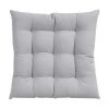 Westwing Collection Coussin de chaise 40x40 coton gris clair Ava, larg. 40 x long. 40 cm -Jardin Soldes Boutique Coussin de chaise 40x40 coton gris clair Ava