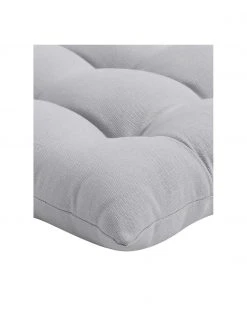 Westwing Collection Coussin de chaise 40x40 coton gris clair Ava, larg. 40 x long. 40 cm -Jardin Soldes Boutique Coussin de chaise 40x40 coton gris clair Ava 3