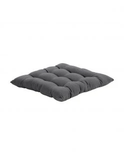 Westwing Collection Coussin de chaise 40x40 coton gris foncé Ava, larg. 40 x long. 40 cm -Jardin Soldes Boutique Coussin de chaise 40x40 coton gris fonce Ava 2