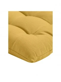 Westwing Collection Coussin de chaise 40x40 coton jaune Ava, larg. 40 x long. 40 cm -Jardin Soldes Boutique Coussin de chaise 40x40 coton jaune Ava 3