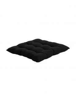 Westwing Collection Coussin de chaise 40x40 coton noir Ava, larg. 40 x long. 40 cm -Jardin Soldes Boutique Coussin de chaise 40x40 coton noir Ava 2