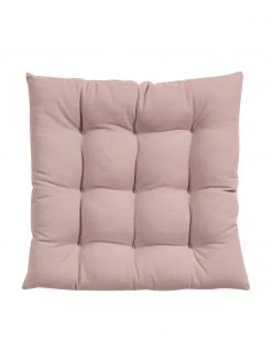 Westwing Collection Coussin de chaise 40x40 coton rose Ava, larg. 40 x long. 40 cm