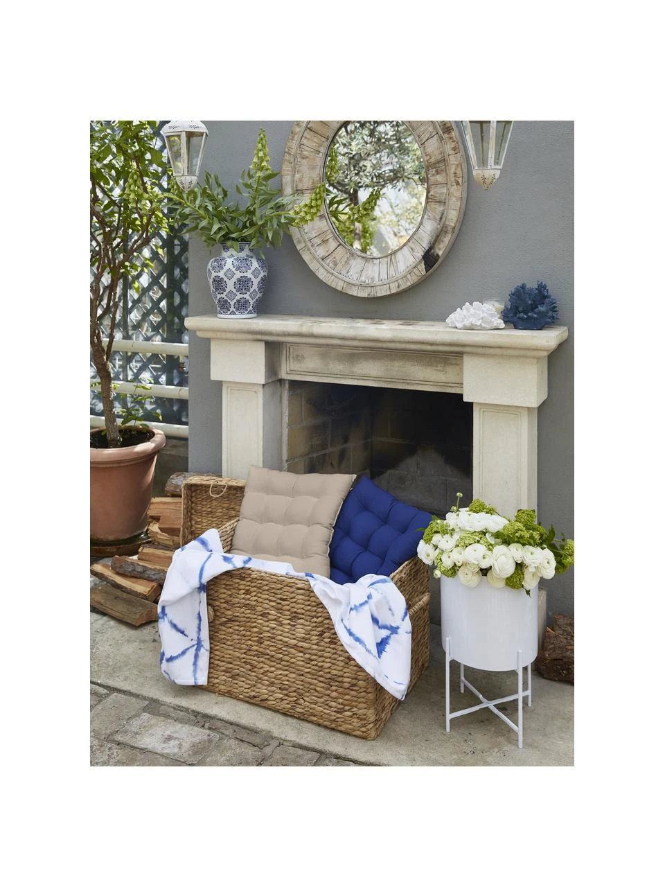 Westwing Collection Coussin de chaise 40x40 coton taupe Ava, larg. 40 x long. 40 cm 4 Westwing Collection Coussin de chaise 40x40 coton taupe Ava, larg. 40 x long. 40 cm – Image 2