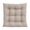 Westwing Collection Coussin de chaise 40x40 coton taupe Ava, larg. 40 x long. 40 cm -Jardin Soldes Boutique Coussin de chaise 40x40 coton taupe Ava
