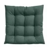 Westwing Collection Coussin de chaise 40x40 coton vert foncé Ava, larg. 40 x long. 40 cm -Jardin Soldes Boutique Coussin de chaise 40x40 coton vert fonce Ava
