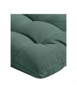 Westwing Collection Coussin de chaise 40x40 coton vert foncé Ava, larg. 40 x long. 40 cm -Jardin Soldes Boutique Coussin de chaise 40x40 coton vert fonce Ava 3