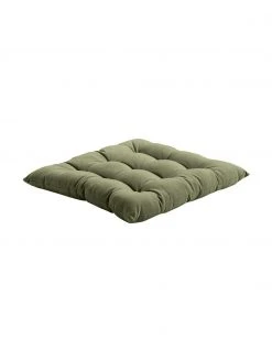 Westwing Collection Coussin de chaise 40x40 coton vert olive Ava, larg. 40 x long. 40 cm -Jardin Soldes Boutique Coussin de chaise 40x40 coton vert olive Ava 2