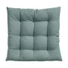 Westwing Collection Coussin de chaise 40x40 coton vert sauge Ava, larg. 40 x long. 40 cm -Jardin Soldes Boutique Coussin de chaise 40x40 coton vert sauge Ava