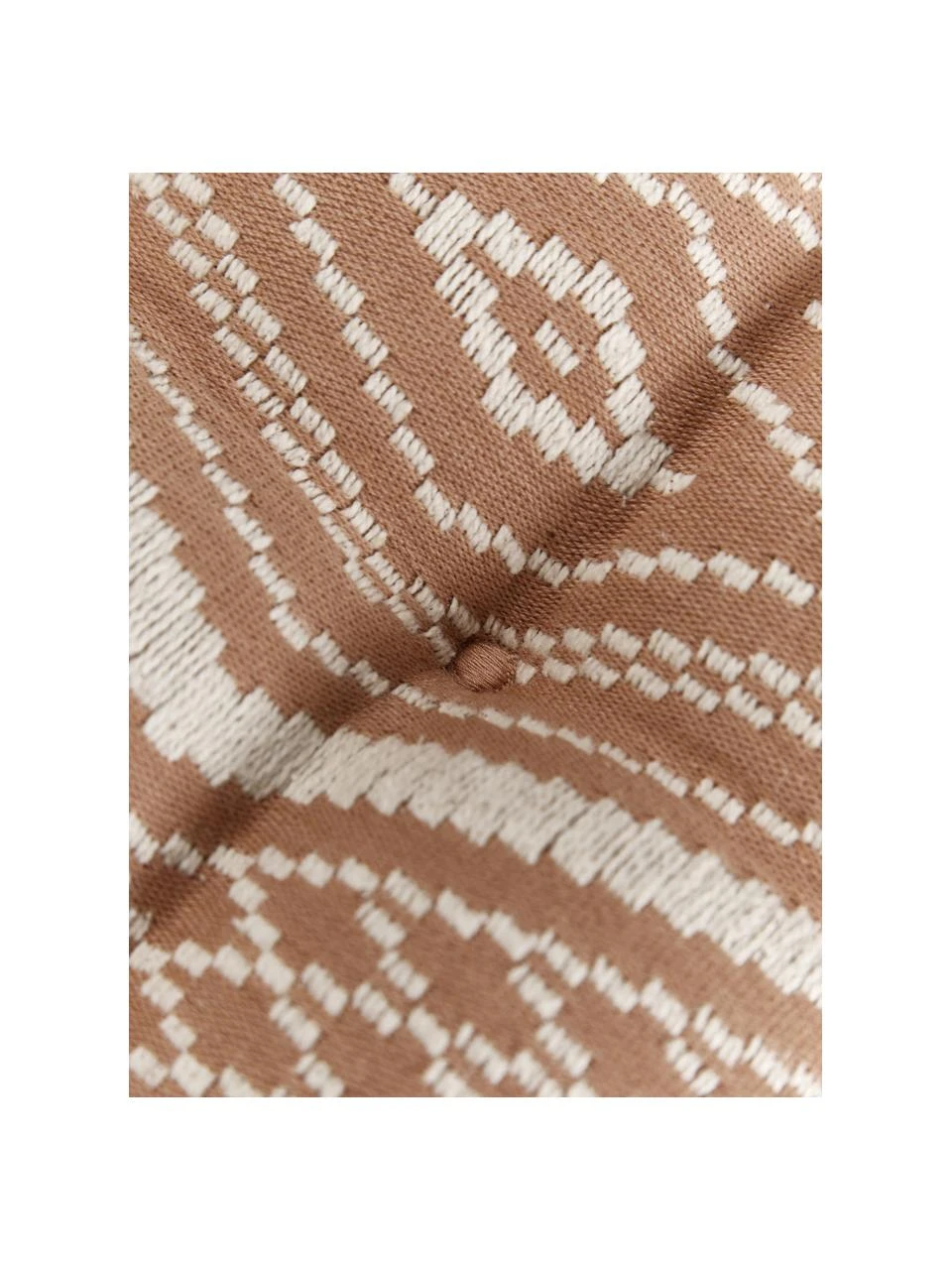 Westwing Collection Coussin de chaise 40x40 en coton brun Blaki, larg. 40 x long. 40 cm 4 Westwing Collection Coussin de chaise 40x40 en coton brun Blaki, larg. 40 x long. 40 cm – Image 2