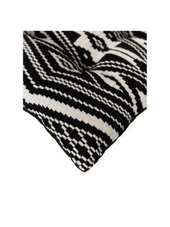 Westwing Collection Coussin de chaise 40x40 en coton noir Blaki, larg. 40 x long. 40 cm -Jardin Soldes Boutique Coussin de chaise 40x40 en coton noir Blaki 2