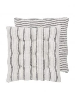 Westwing Collection Coussin de chaise 40x40 réversible Lindsey, larg. 40 x long. 40 cm