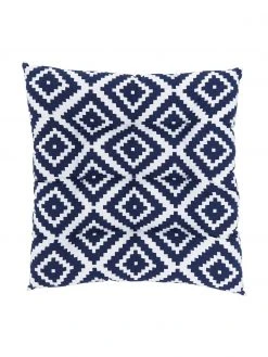 Westwing Collection Coussin de chaise bleu foncé Miami, larg. 40 x long. 40 cm