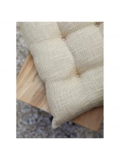 Westwing Collection Coussin de chaise coton blanc crème Sasha, larg. 40 x long. 40 cm -Jardin Soldes Boutique Coussin de chaise coton blanc creme Sasha 2