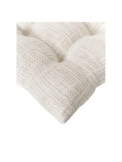 Westwing Collection Coussin de chaise coton blanc crème Sasha, larg. 40 x long. 40 cm -Jardin Soldes Boutique Coussin de chaise coton blanc creme Sasha 5