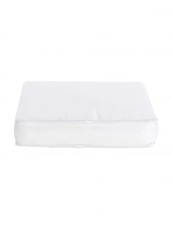 Westwing Collection Coussin de chaise épais blanc Zoey, larg. 40 x long. 40 cm