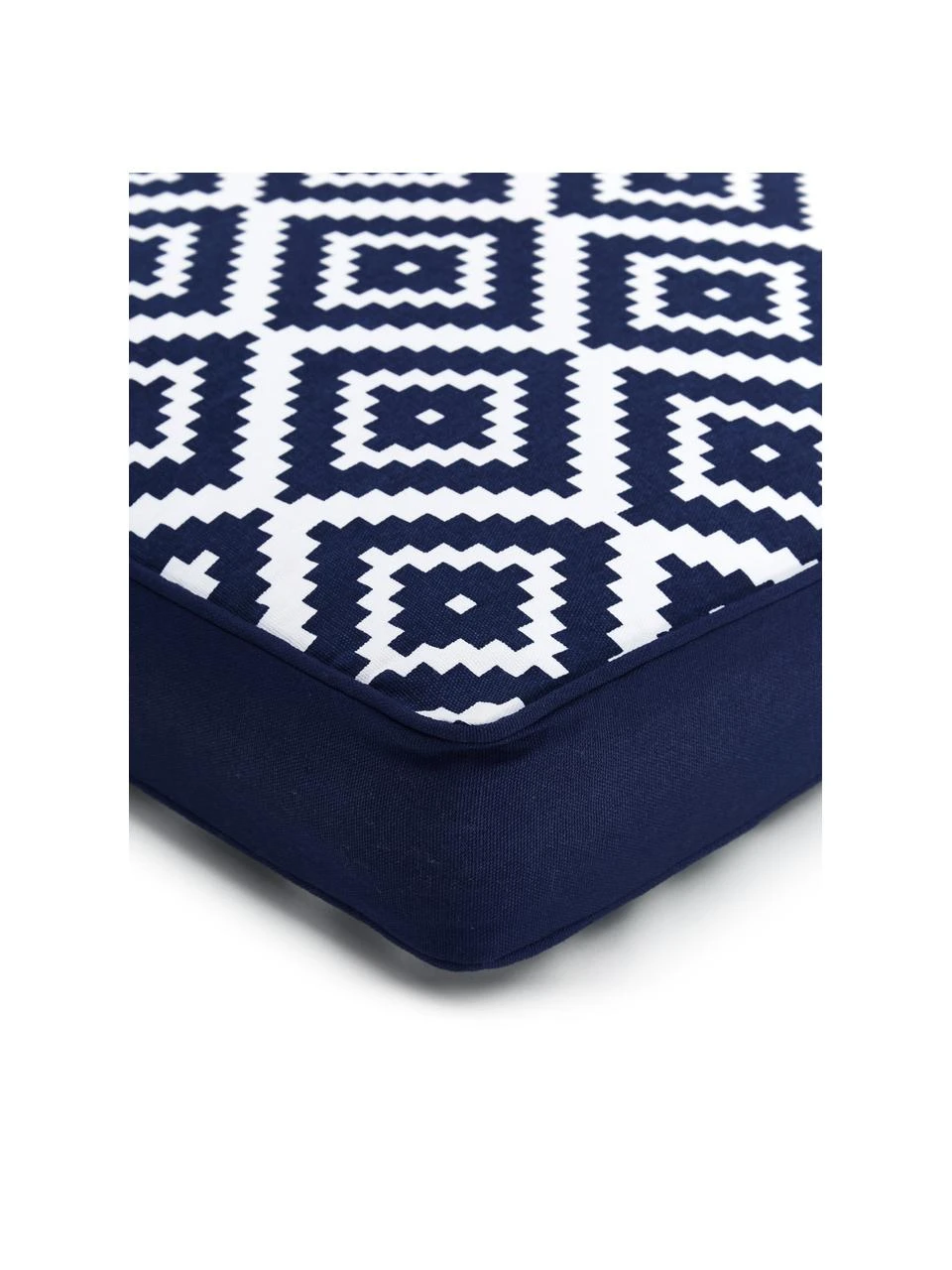 Westwing Collection Coussin de chaise épais bleu foncé Miami, larg. 40 x long. 40 cm 6 Westwing Collection Coussin de chaise épais bleu foncé Miami, larg. 40 x long. 40 cm – Image 4