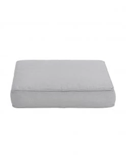 Westwing Collection Coussin de chaise épais gris clair Zoey, larg. 40 x long. 40 cm
