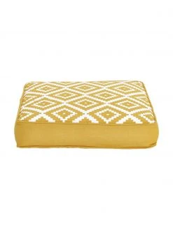 Westwing Collection Coussin de chaise épais jaune Miami, larg. 40 x long. 40 cm
