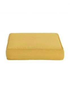 Westwing Collection Coussin de chaise épais jaune Zoey, larg. 40 x long. 40 cm