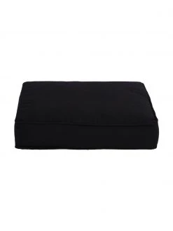 Westwing Collection Coussin de chaise épais noir Zoey, larg. 40 x long. 40 cm