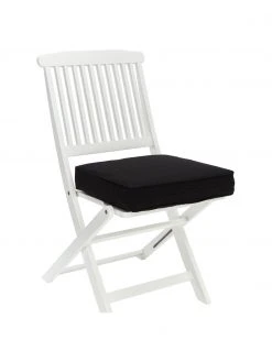Westwing Collection Coussin de chaise épais noir Zoey, larg. 40 x long. 40 cm -Jardin Soldes Boutique Coussin de chaise epais noir Zoey 4