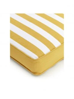 Westwing Collection Coussin de chaise épais rayures jaune Timon, larg. 40 x long. 40 cm -Jardin Soldes Boutique Coussin de chaise epais rayures jaune Timon 4