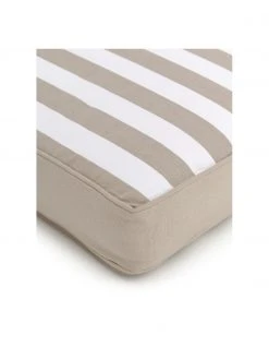 Westwing Collection Coussin de chaise épais rayures taupe Timon, larg. 40 x long. 40 cm -Jardin Soldes Boutique Coussin de chaise epais rayures taupe Timon 3