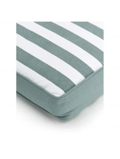 Westwing Collection Coussin de chaise &eacute;pais rayures vert sauge Timon, larg. 40 x long. 40 cm -Jardin Soldes Boutique Coussin de chaise epais rayures vert sauge Timon 3