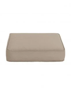 Westwing Collection Coussin de chaise épais taupe Zoey, larg. 40 x long. 40 cm