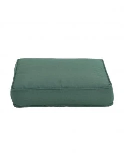 Westwing Collection Coussin de chaise épais vert foncé Zoey, larg. 40 x long. 40 cm