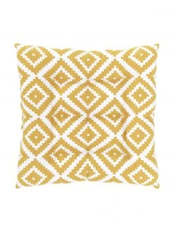 Westwing Collection Coussin de chaise jaune Miami, larg. 40 x long. 40 cm