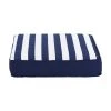 Westwing Collection Coussin de chaise rayures bleu foncé Timon, larg. 40 x long. 40 cm -Jardin Soldes Boutique Coussin de chaise rayures bleu fonce Timon