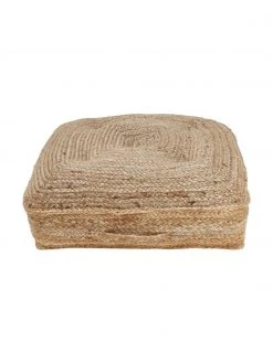 Calma House Coussin de sol en jute Ural, larg. 60 x haut. 13 cm -Jardin Soldes Boutique Coussin de sol en jute Ural 4