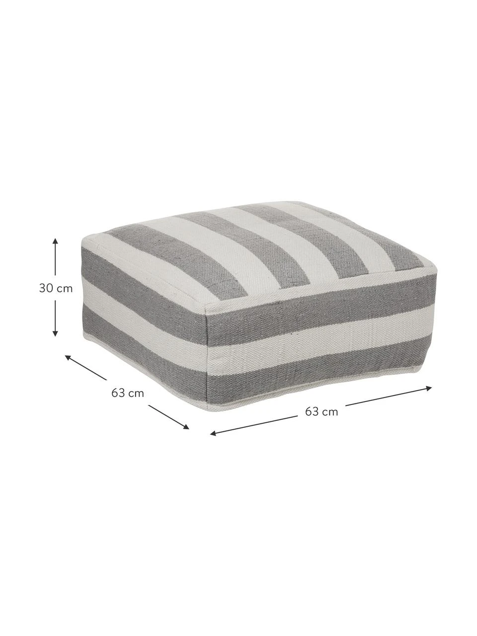 Kalaidu Coussin de sol intérieur-extérieur tissé main Lani, larg. 63 x haut. 30 cm 5 Kalaidu Coussin de sol intérieur-extérieur tissé main Lani, larg. 63 x haut. 30 cm – Image 3