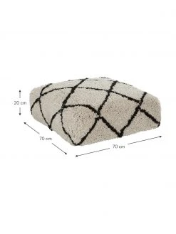 Westwing Collection Coussin de sol moelleux tufté main Naima, larg. 70 x haut. 20 cm -Jardin Soldes Boutique Coussin de sol moelleux tufte main Naima 2