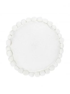 Westwing Collection Coussin décoratif rond avec pompons Deva, Ø 40 cm