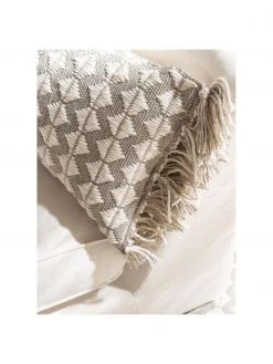 Benuta Coussin intérieur extérieur en PET recyclé avec motif ethnique Morty, larg. 30 x long. 50 cm -Jardin Soldes Boutique Coussin interieur exterieur en PET recycle avec motif ethnique Morty 2