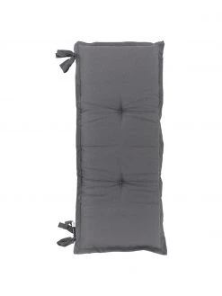 Coussin pour banc anthracite uni Panama, larg. 48 x long. 120 cm