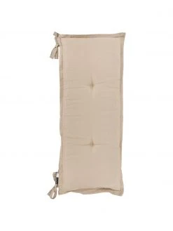 Coussin pour banc beige uni Panama, larg. 48 x long. 120 cm
