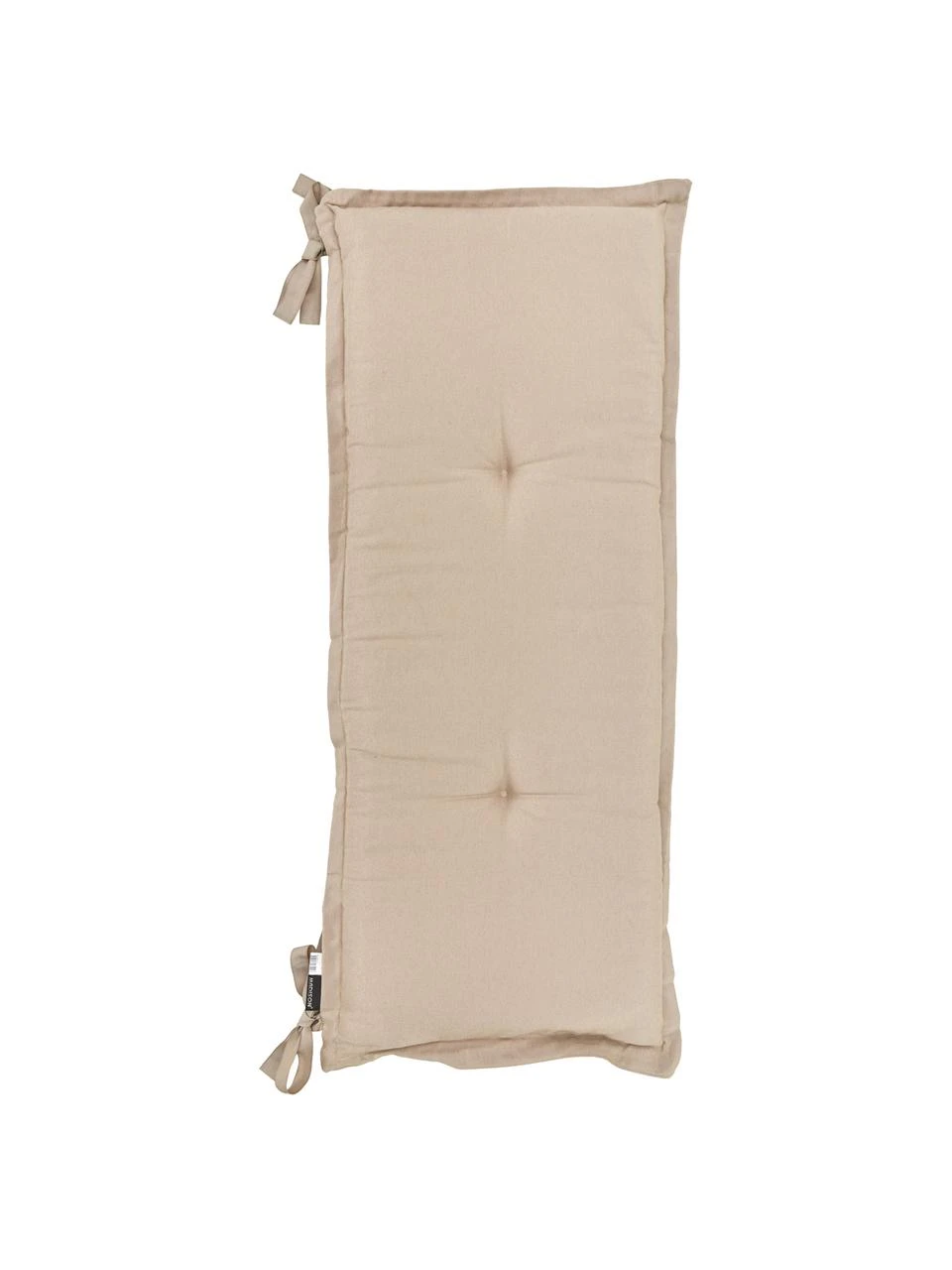 Coussin pour banc beige uni Panama, larg. 48 x long. 120 cm 3 Coussin pour banc beige uni Panama, larg. 48 x long. 120 cm