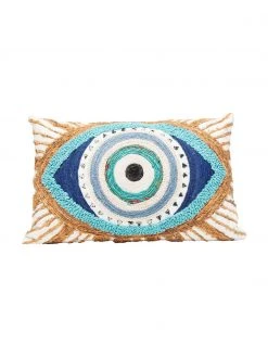 Kare Design Coussin rectangulaire ethnique Ethno Eye, larg. 35 x long. 55 cmDisponibilité limitée