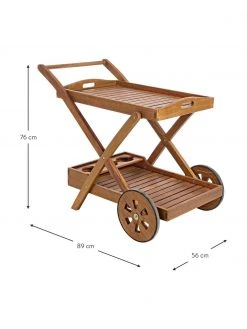 Bizzotto Desserte de jardin en bois Noemi, larg. 89 x haut. 76 cm -Jardin Soldes Boutique Desserte de jardin en bois Noemi 2