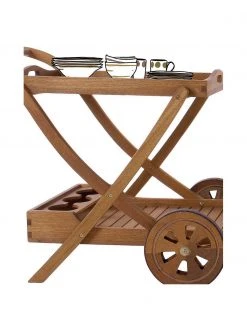 Bizzotto Desserte de jardin en bois Noemi, larg. 89 x haut. 76 cm -Jardin Soldes Boutique Desserte de jardin en bois Noemi 4