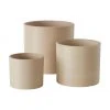 Ensemble de cache-pots beige Abby, 3 élém., Lot de différentes tailles -Jardin Soldes Boutique Ensemble de cache pots beige Abby 3 elem