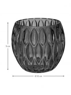 Ensemble de photophores gris Aliza, 3 élém., Ø 10 cm, haut. 9 cm -Jardin Soldes Boutique Ensemble de photophores gris Aliza 3 elem 2