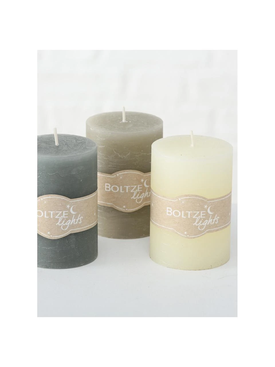 Ensemble de piliers Trent, 3 élém., Ø 7 x haut. 10 cm 4 Ensemble de piliers Trent, 3 élém., Ø 7 x haut. 10 cm – Image 2